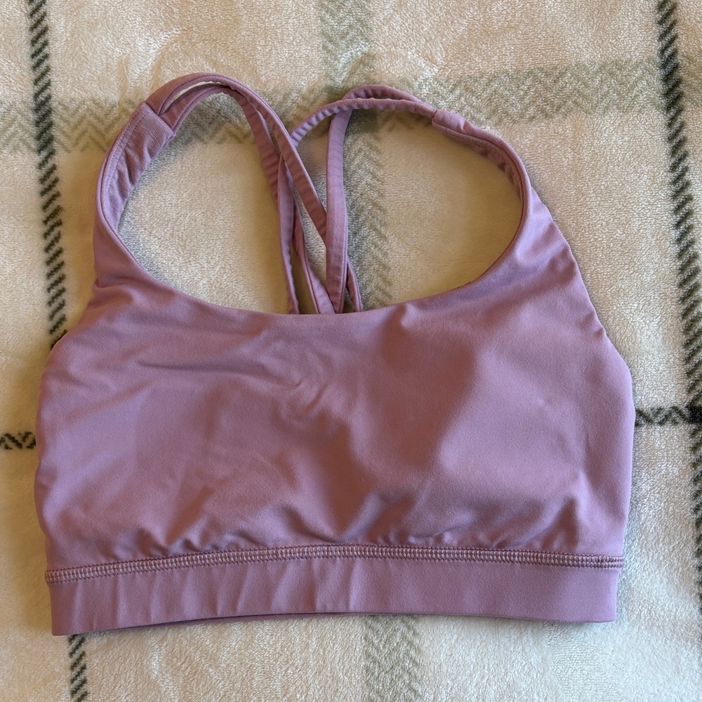 Lululemon Lavender/Dusty Pink Energy Sports Bra